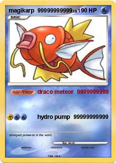 Pokemon magikarp  99999999999