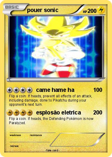 Pokemon pouer sonic