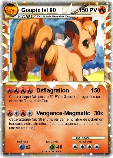 Pokemon Goupix lvl 90