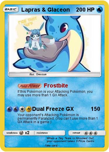 Pokemon Lapras & Glaceon