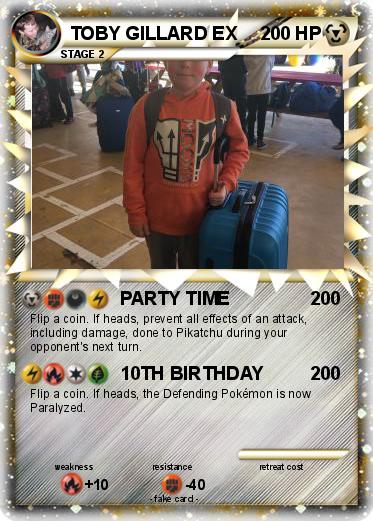 Pokemon TOBY GILLARD EX