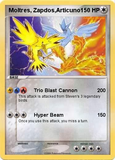 Pokemon Moltres, Zapdos,Articuno