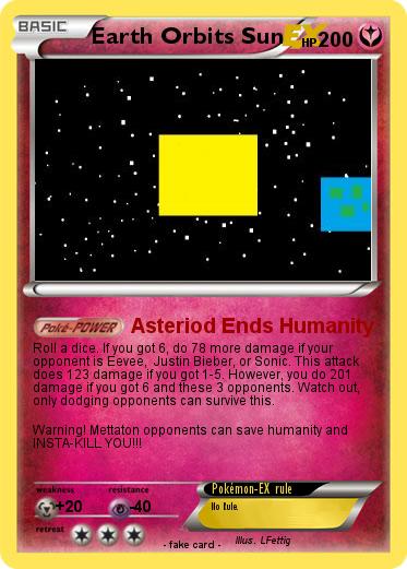 Pokemon Earth Orbits Sun