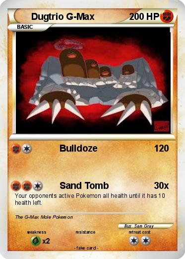 Pokemon Dugtrio G-Max