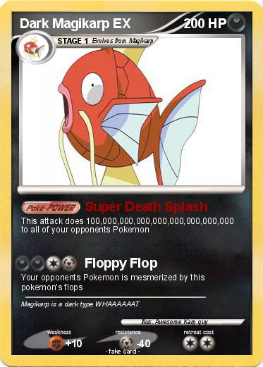 Pokemon Dark Magikarp EX