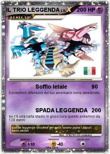 Pokemon IL TRIO LEGGENDA