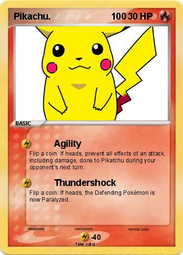 Pokemon Pikachu.                        100