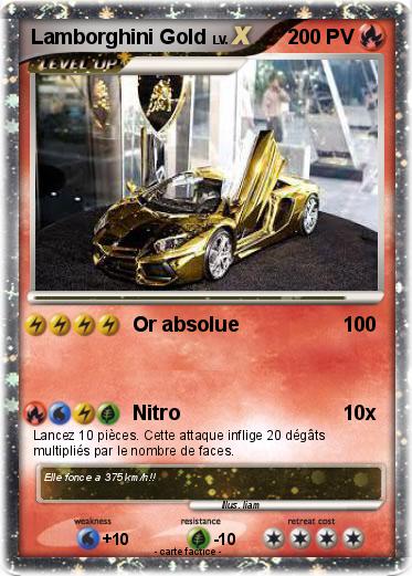 Pokemon Lamborghini Gold