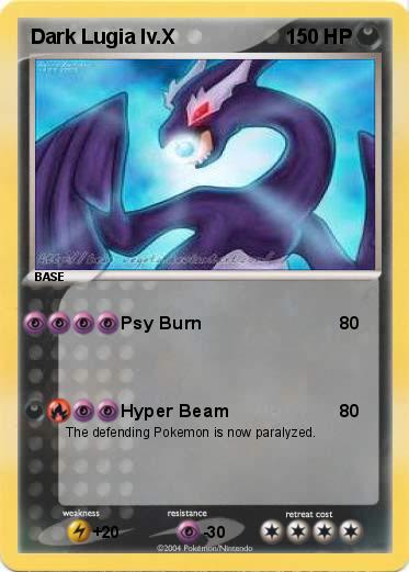 Pokemon Dark Lugia lv.X