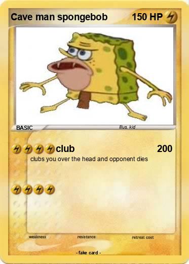 Pokemon Cave man spongebob
