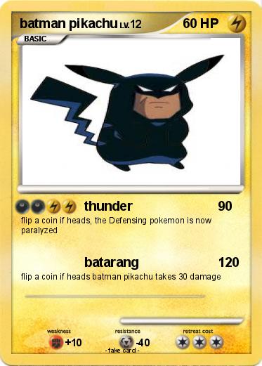 Pokemon batman pikachu