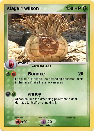 Pokemon stage 1 wilson