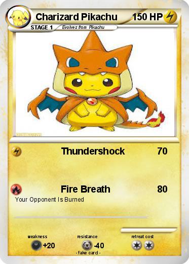 Pokemon Charizard Pikachu