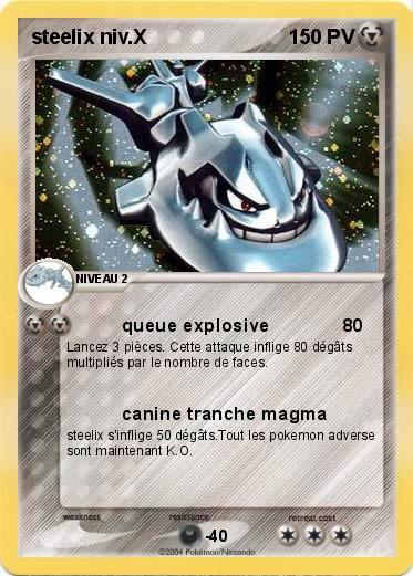 Pokemon steelix niv.X