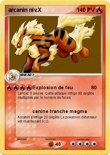 Pokemon arcanin niv.X