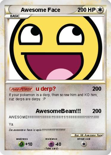 Pokemon Awesome Face