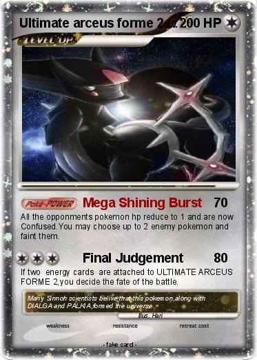 Pokemon Ultimate arceus forme 2