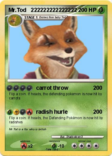 Pokemon Mr.Tod   222222222222222