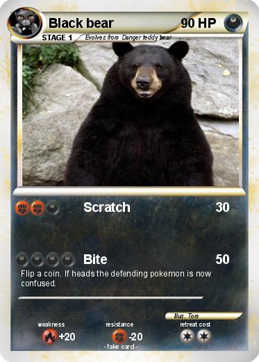 Pokemon Black bear