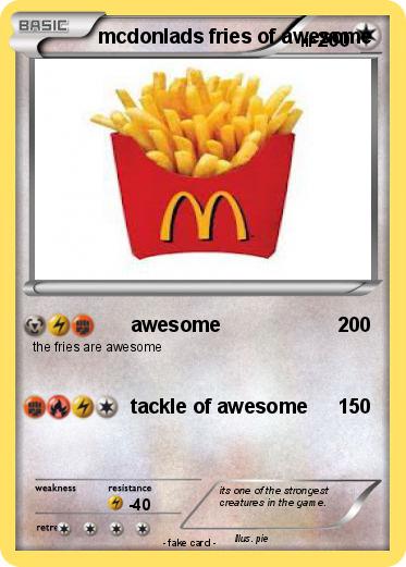 Pokemon mcdonlads fries of awesome