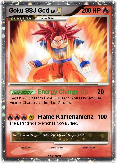 Pokemon Goku SSJ God