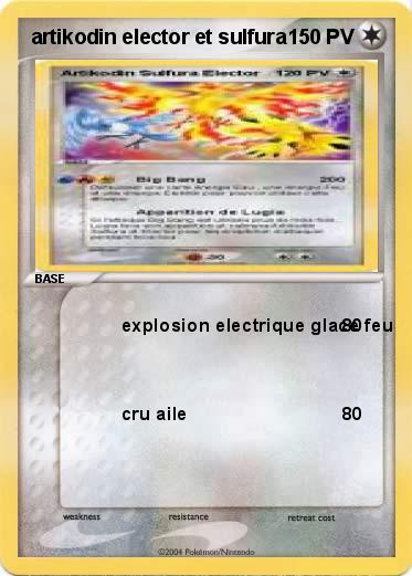 Pokemon artikodin elector et sulfura