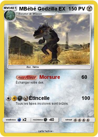 Pokemon MBébé Godzilla EX