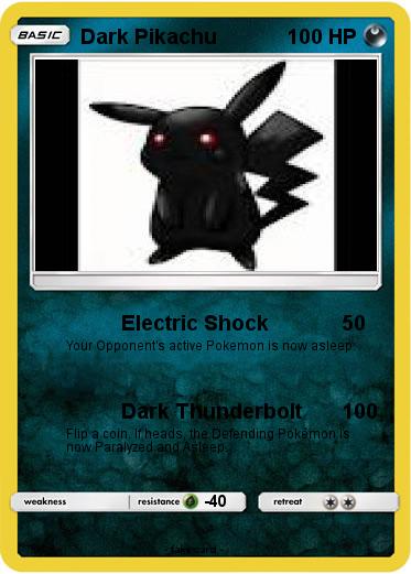 Pokemon Dark Pikachu