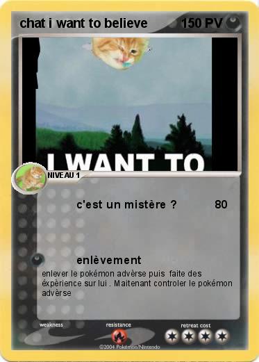 Pokemon chat i want to believe