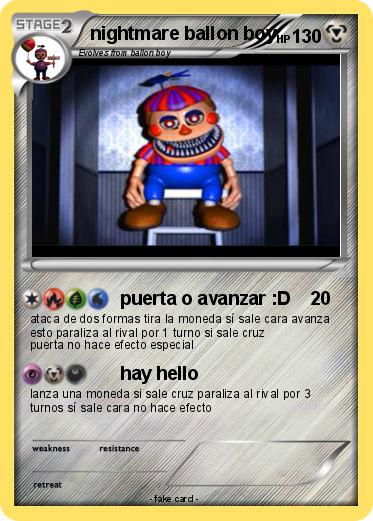 Pokemon nightmare ballon boy