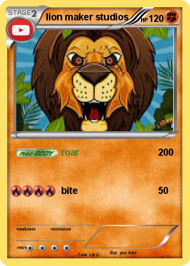 Pokemon lion maker studios