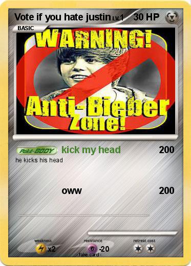 Pokemon Vote if you hate justin
