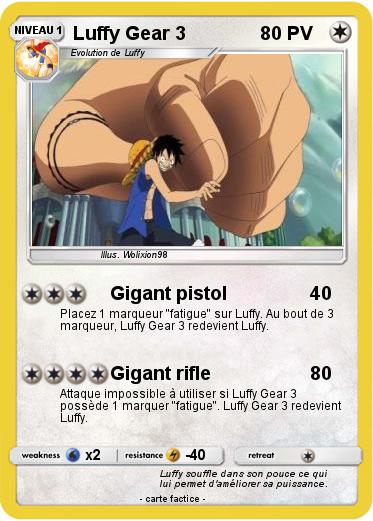 Pokemon Luffy Gear 3