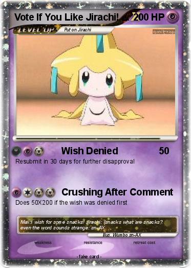 Pokemon Vote If You Like Jirachi!