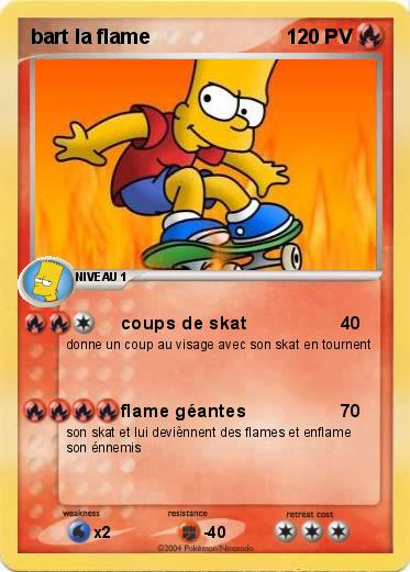 Pokemon bart la flame