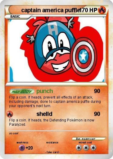 Pokemon captain america puffle