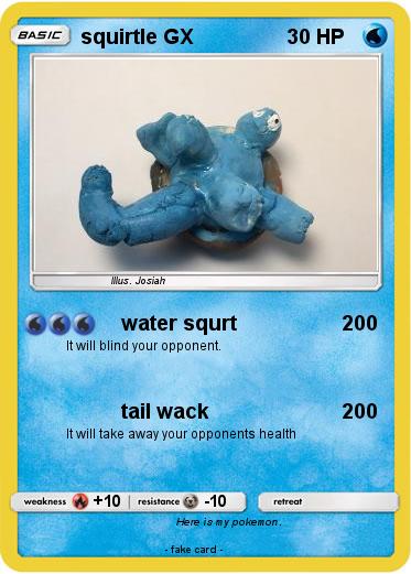 Pokemon squirtle GX
