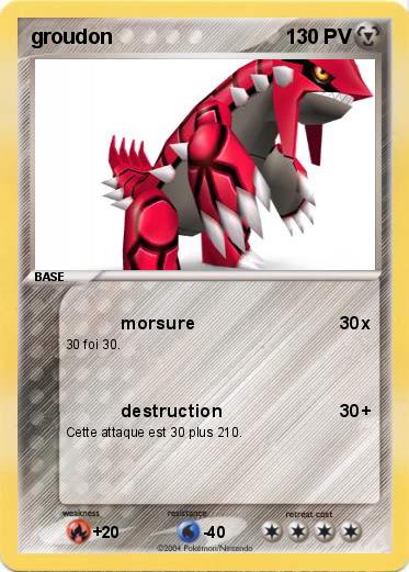 Pokemon groudon