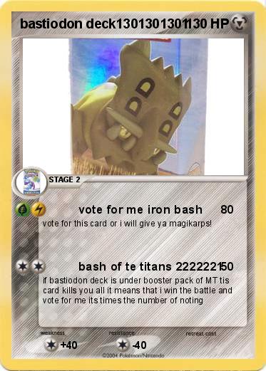 Pokemon bastiodon deck1301301301