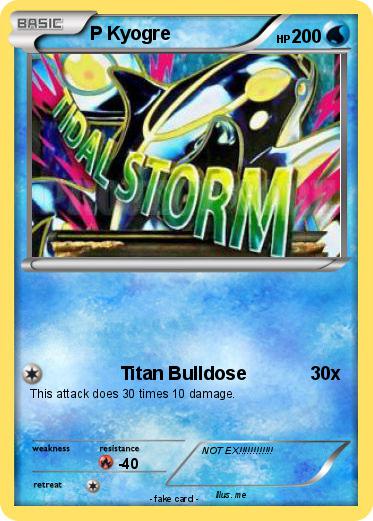 Pokemon P Kyogre