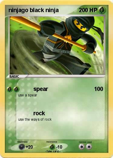 Pokemon ninjago black ninja