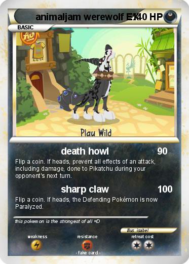 Pokemon animaljam werewolf EX