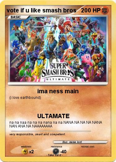 Pokemon vote if u like smash bros