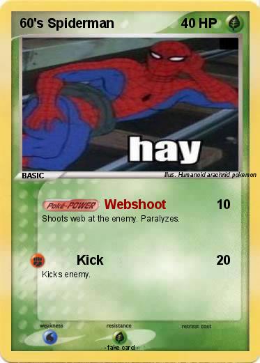 Pokemon 60's Spiderman