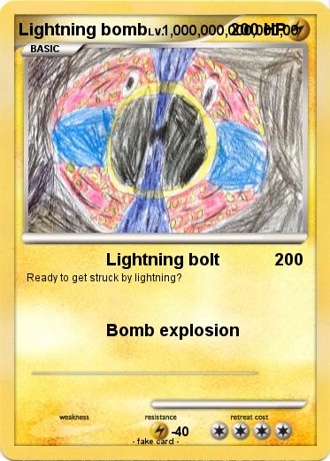 Pokemon Lightning bomb