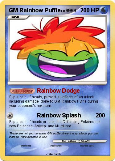 Pokemon GM Rainbow Puffle