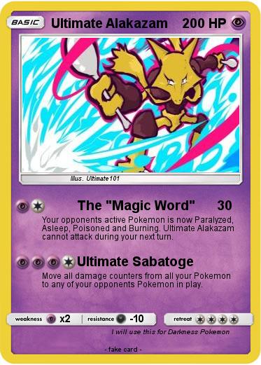 Pokemon Ultimate Alakazam