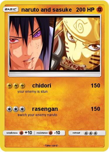Pokemon naruto and sasuke
