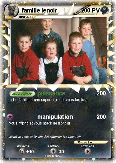 Pokemon famille lenoir