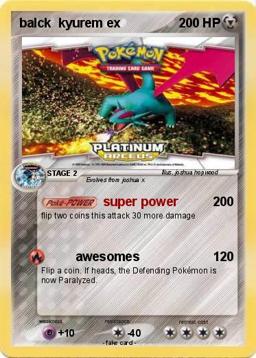 Pokemon balck  kyurem ex